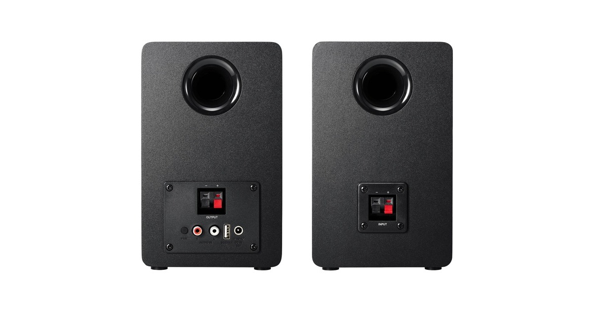 Audio-TechnicaAT-SP3X Actieve boekenplankspeakers luidspreker  (Zwart, Bluetooth 5.3, RCA)