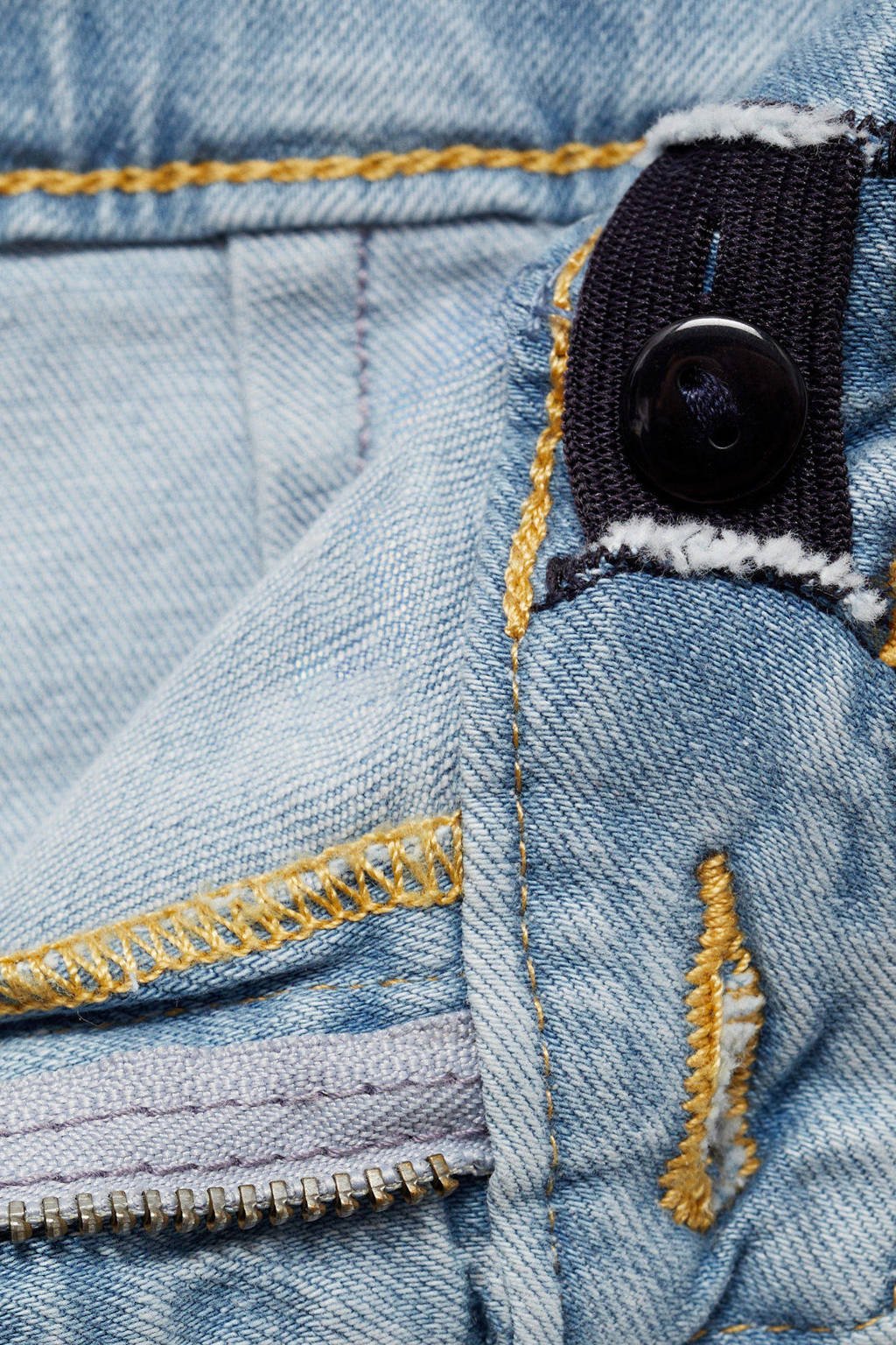 Mango Kids broek light blue denim