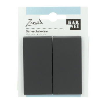 KARWEI Zenith serieschakelaar mat zwart