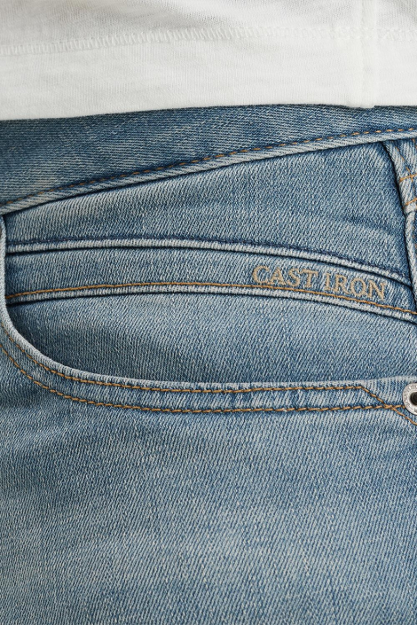 Cast Iron blauwe heren korte broek