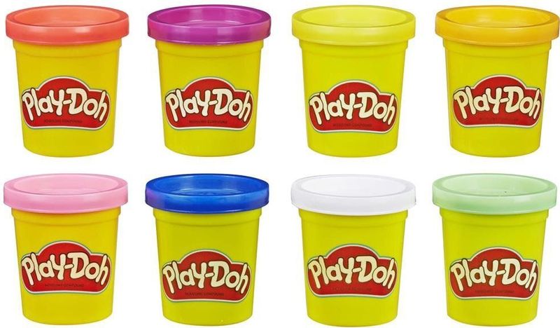 Play-Doh - Neon Klei - 8 Potjes - 448 Gram