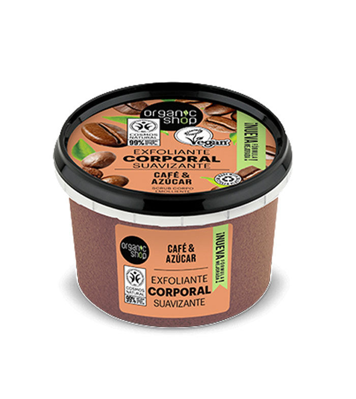 Organic Shop - Esfoliante Corporal Suavizante - Café e Açúcar Orgânicos