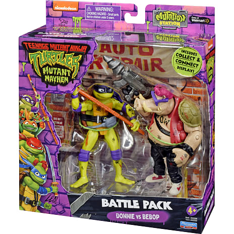 Turtles mayhem mutant good vs bad 2-pack - assorteret