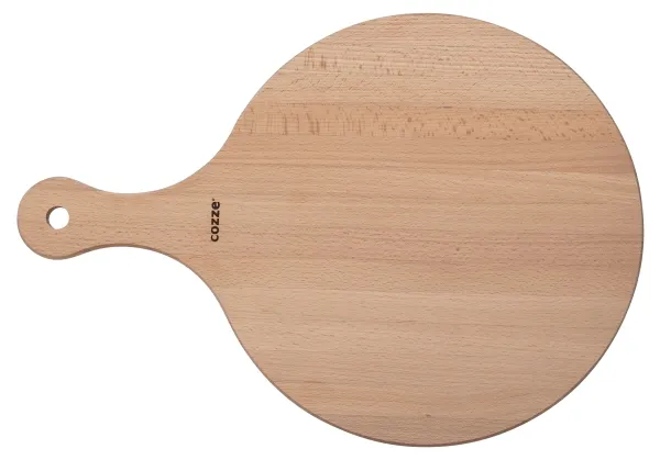 Cozze® pizzaskærebræt med håndtag Ø350 mm bøg