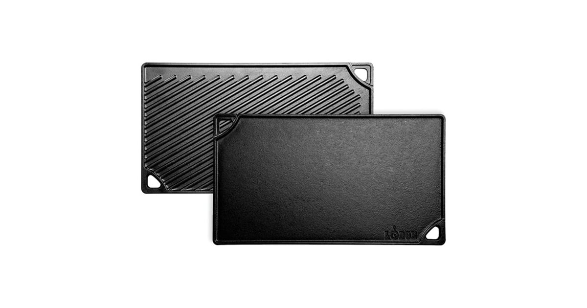 LodgeOmkeerbare Grill-/bakplaat LDP3 grillplaat  (Zwart, 42cm x 24cm)