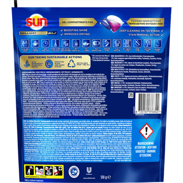 Sun Brilliant Shine Vaatwascapsules All-in 1 34 capsules