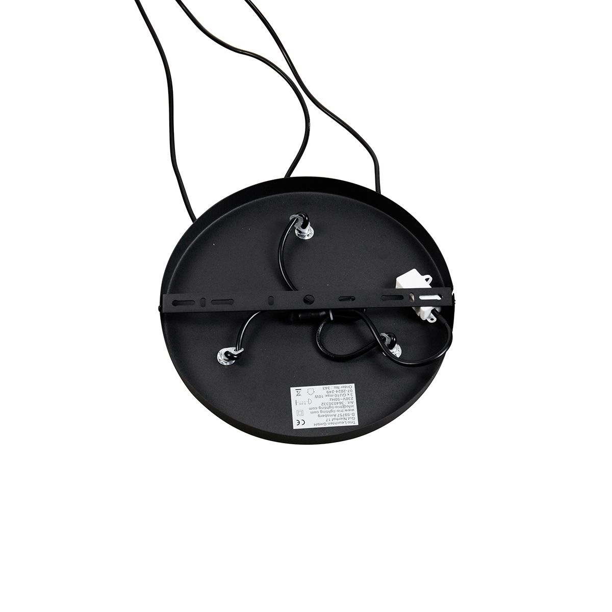 Moderne hanglamp zwart 3-lichts - Stream