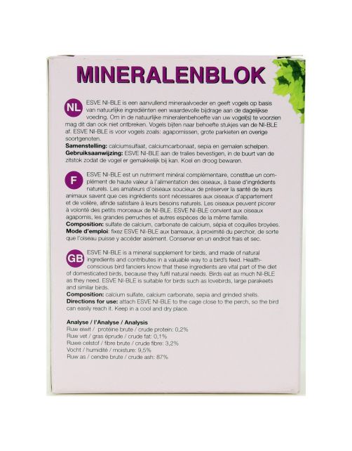 Esve Ni-Ble Piksteen Grote Parkiet-Agapornis - Vogelsupplement -