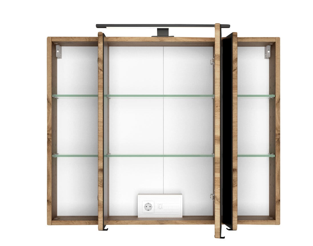 Badmöbelset Luzern 80x200x47 cm Wotaneiche NB