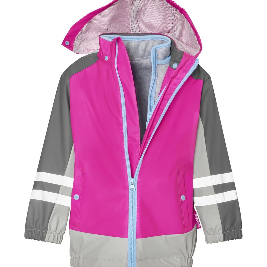 Playshoes Regenjacke 3 in 1 neonpink