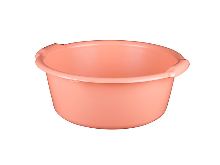 Bassine cuvette ronde 11L coloris pêche