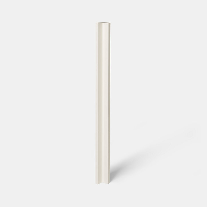 Fileur d'angle haut GoodHome Stevia crème H. 89.5 cm x l. 59 mm x Ep. 5 mm