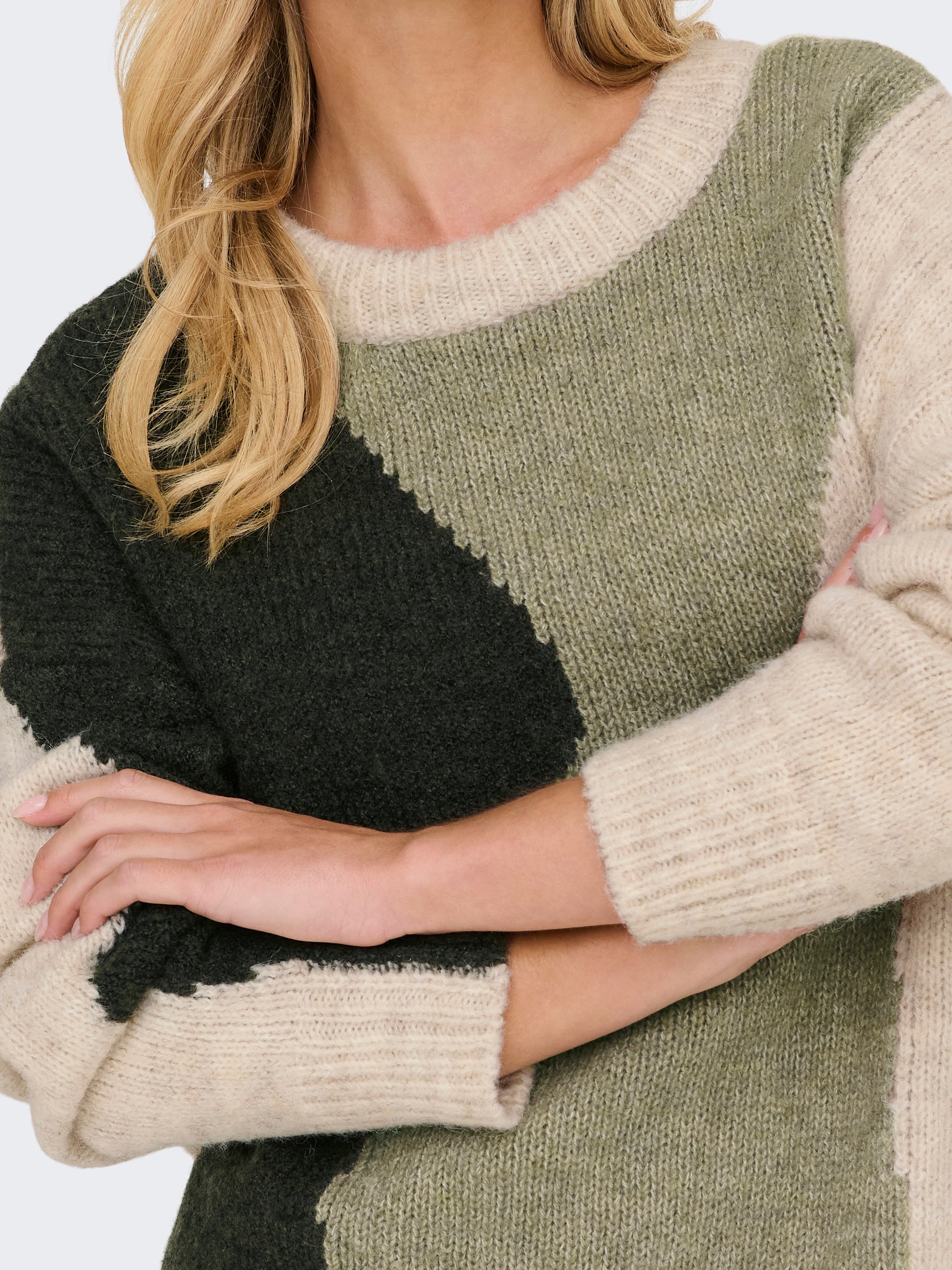 ONLGRO Strickpullover Oatmeal