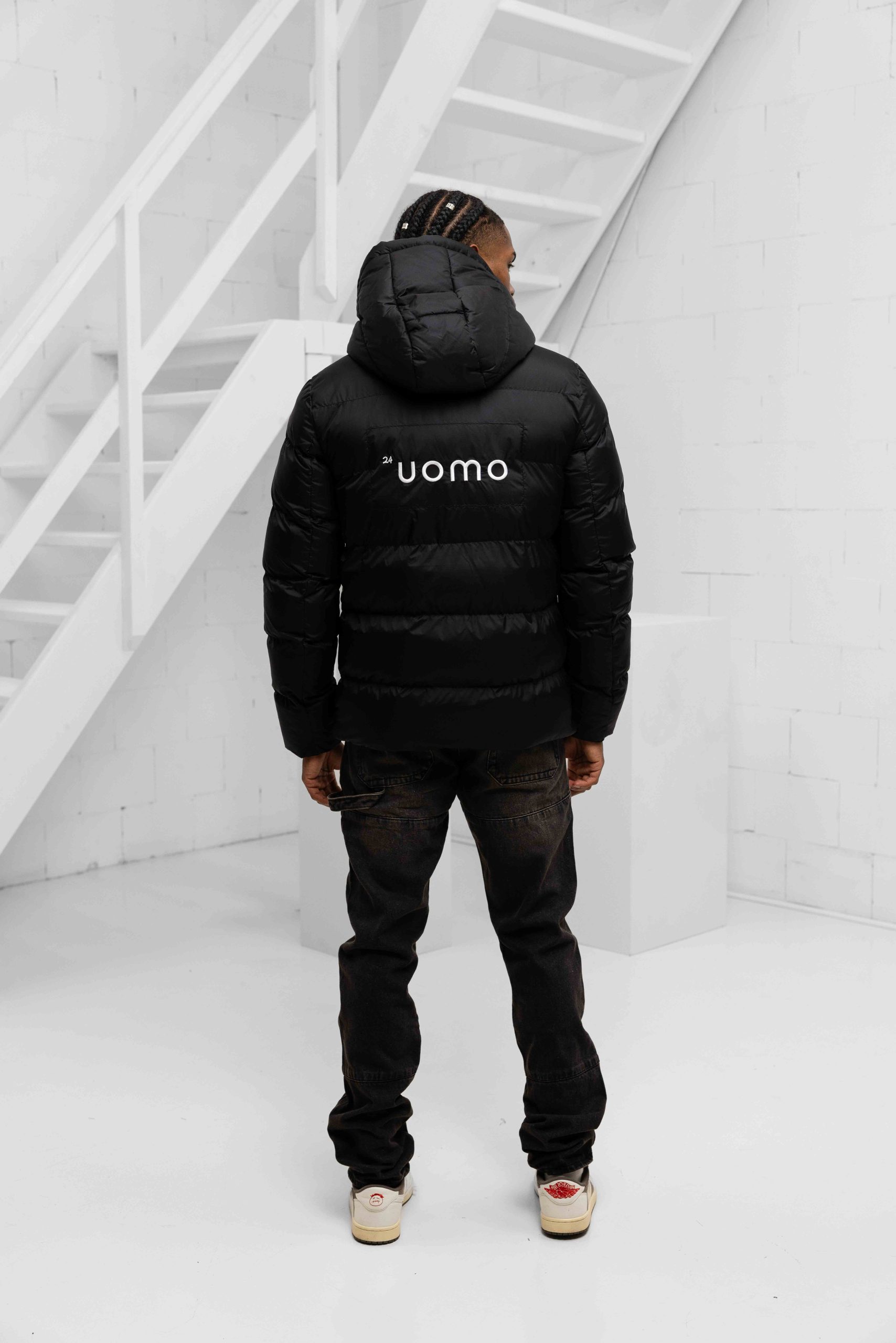 24 Uomo Puffer 2.0 Jacket Heren Zwart