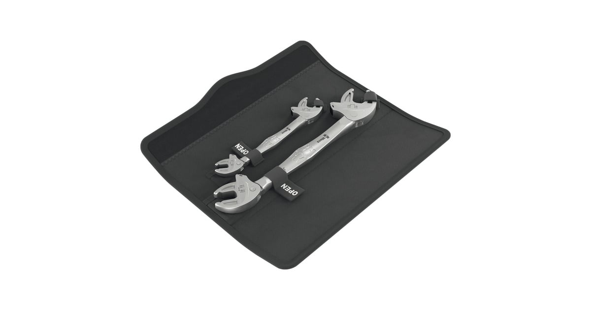 Wera6006 Joker 2 set 1 Zelfinstellende dubbele steeksleutel, 2‑delig moersleutel