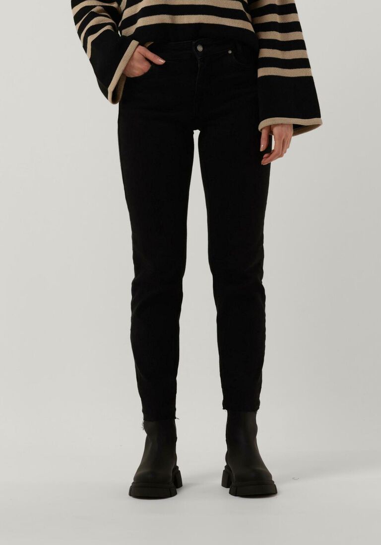 MY ESSENTIAL WARDROBE donkergrijze my essential wardrobe straight leg jeans elly 104 high straight y