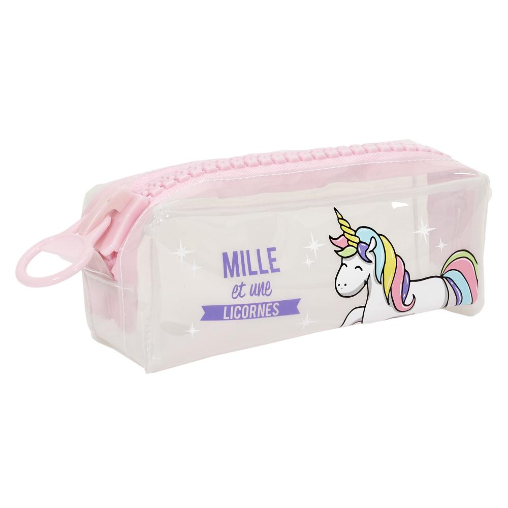 TROUSSE TRANSPARENTE LICORNE