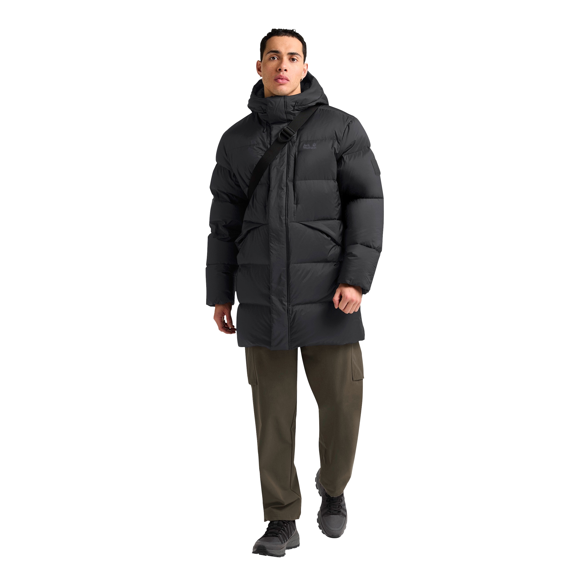Jack Wolfskin Daunenjacke »ICY HILL COAT« mit Kapuze Wärmend, winddicht, Daunenparka