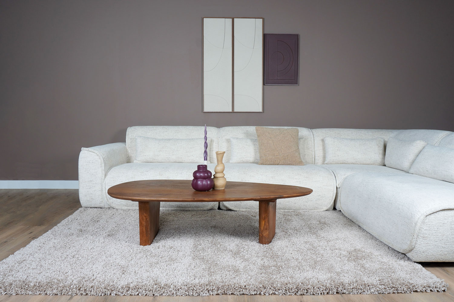 Vloerkleed Milano Beige 80x300 cm