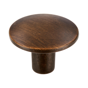 Knop Kaylee messing gezwart 30mm