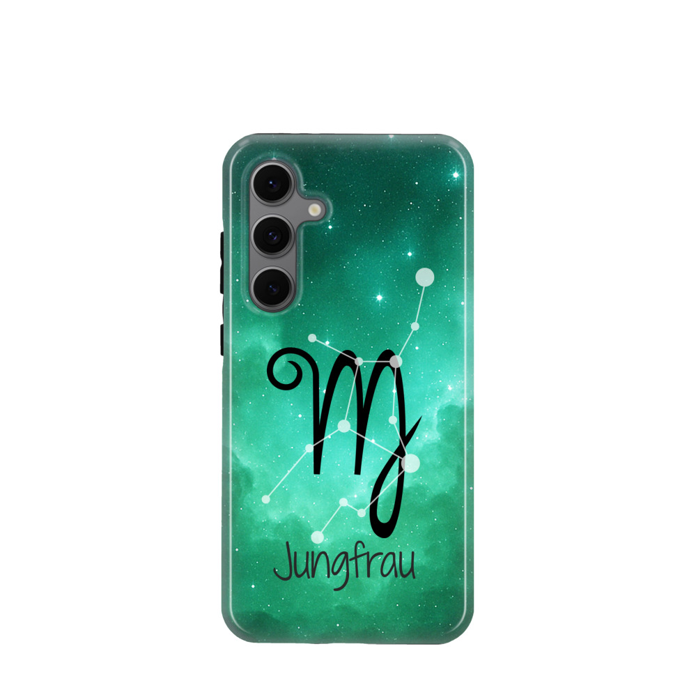 Samsung Galaxy S24 FE Hybrid (Kunststoff / Gummi) Hülle Jungfrau 2 - Grün