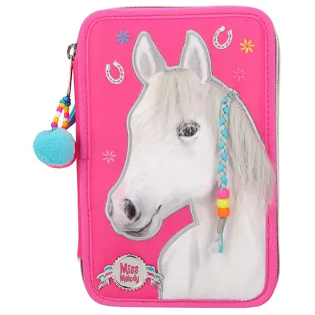 Depesche Miss Melody 3-Fach Federtasche Pink