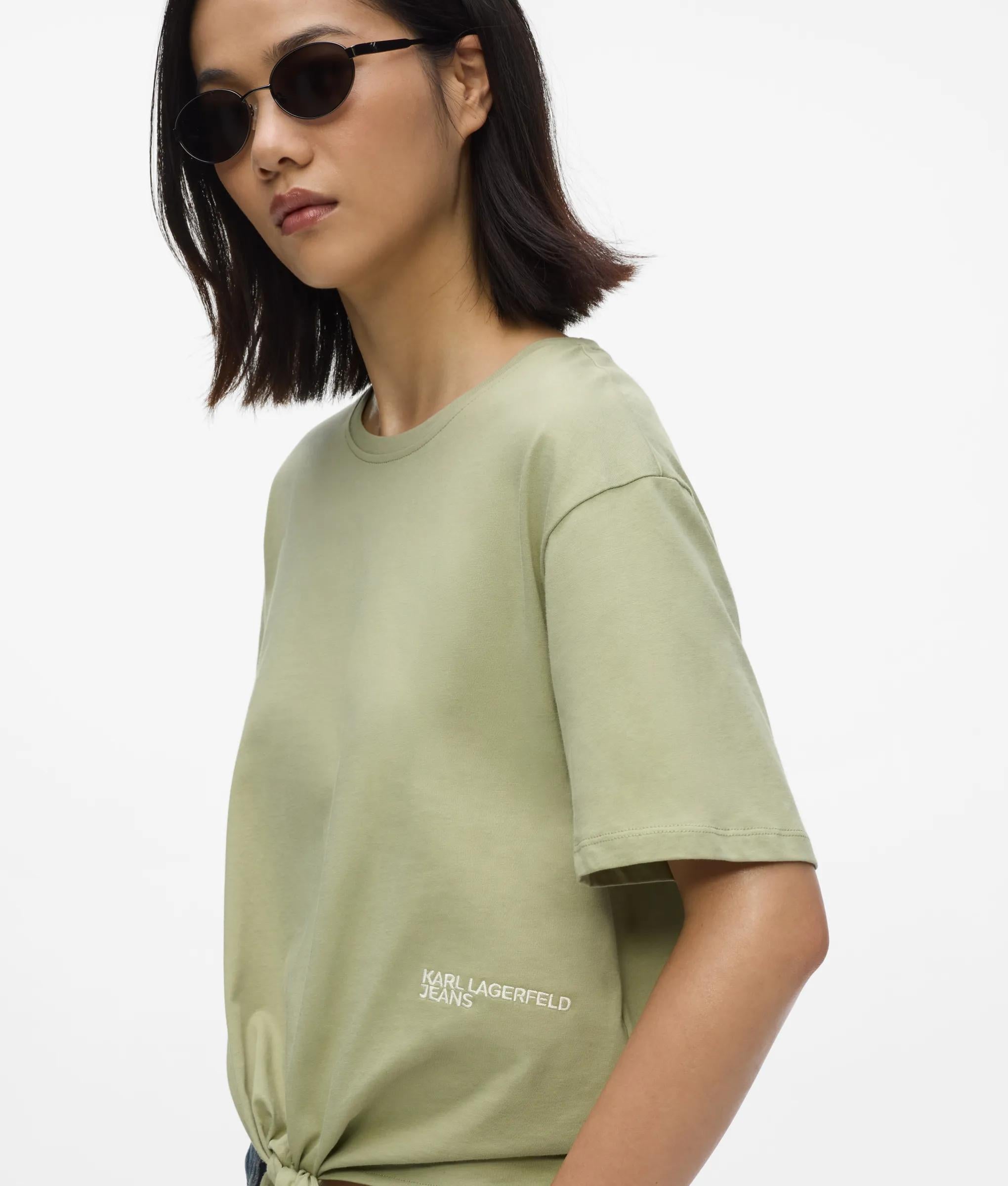 T-shirt met normale pasvorm en strikdetail