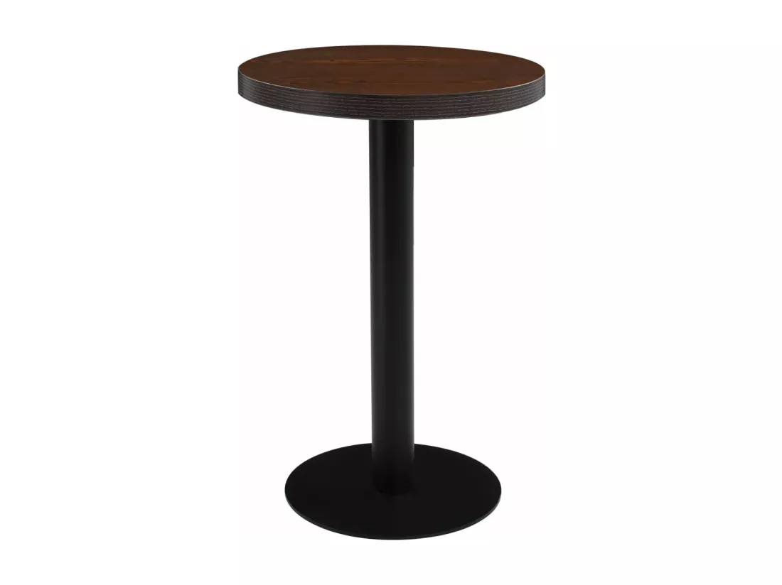 Table de bistro Marron foncé 50 cm MDF