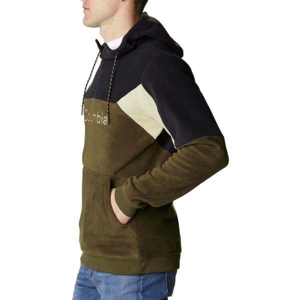 Sweatshirt COLUMBIA LODGE II FLEECE HOODIE OLIVE GREEN BLACK ANCIENT FOSSIL