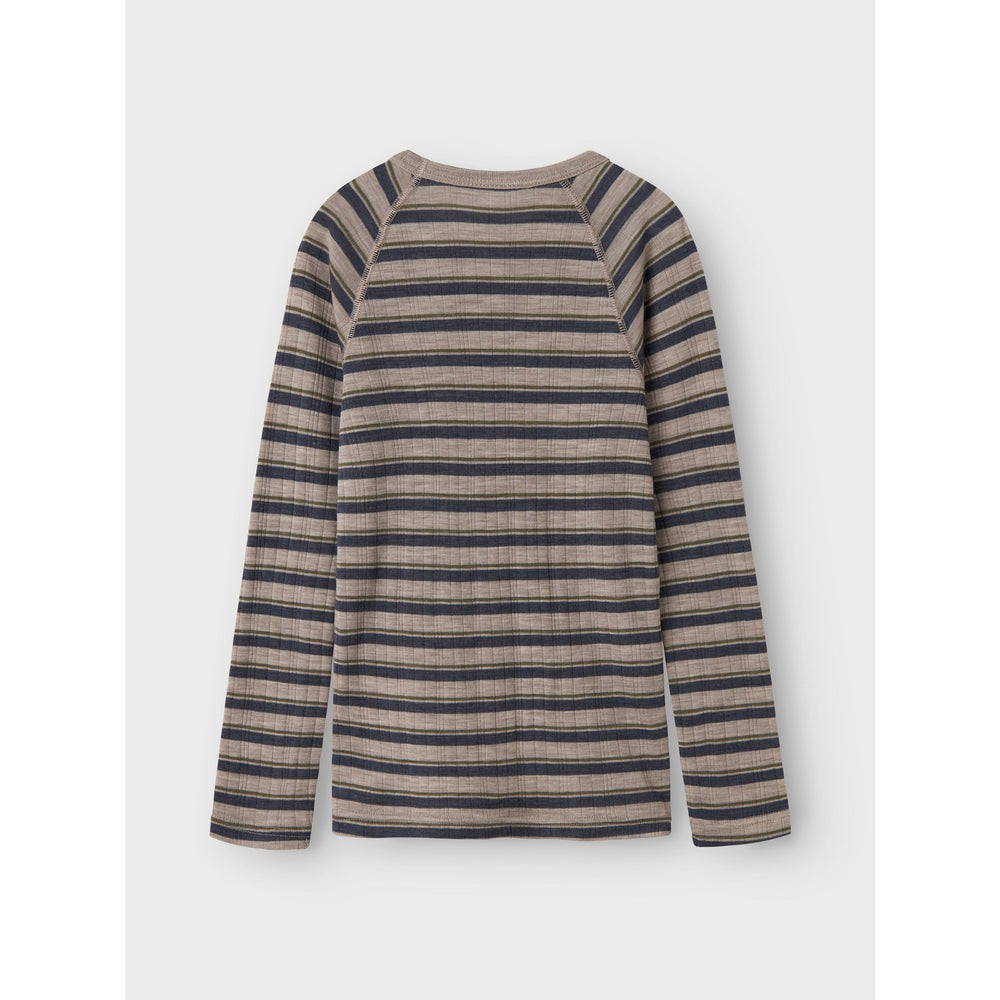 Køb Name It Satellite Ombre Blue Nkmwang Uld Needle Ls Top Stripe