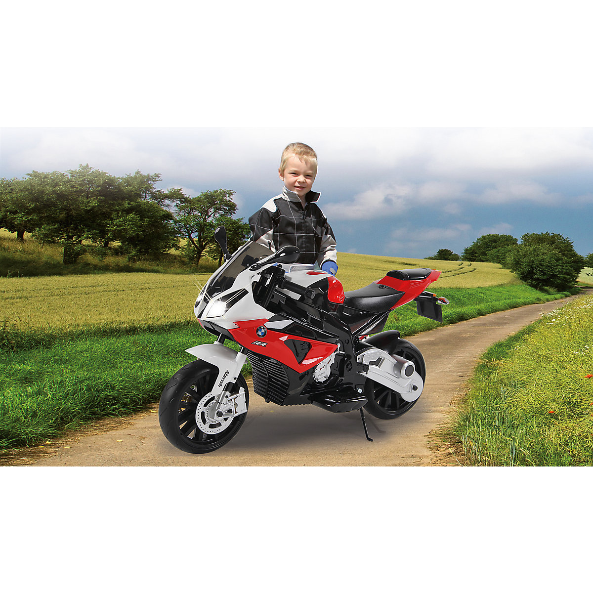 Motocicleta infantil BMW S1000RR vermelha 12V