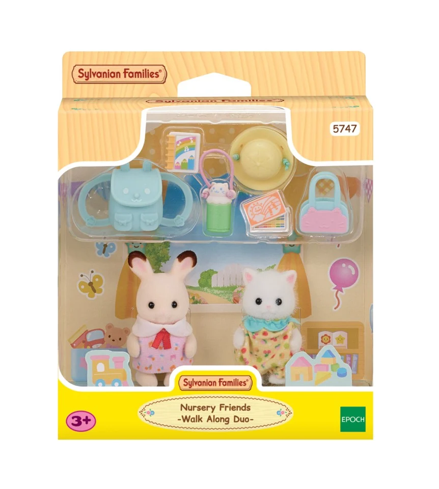 Sylvanian Families - Vuggestue-venner - Walk Along Duo (5747)