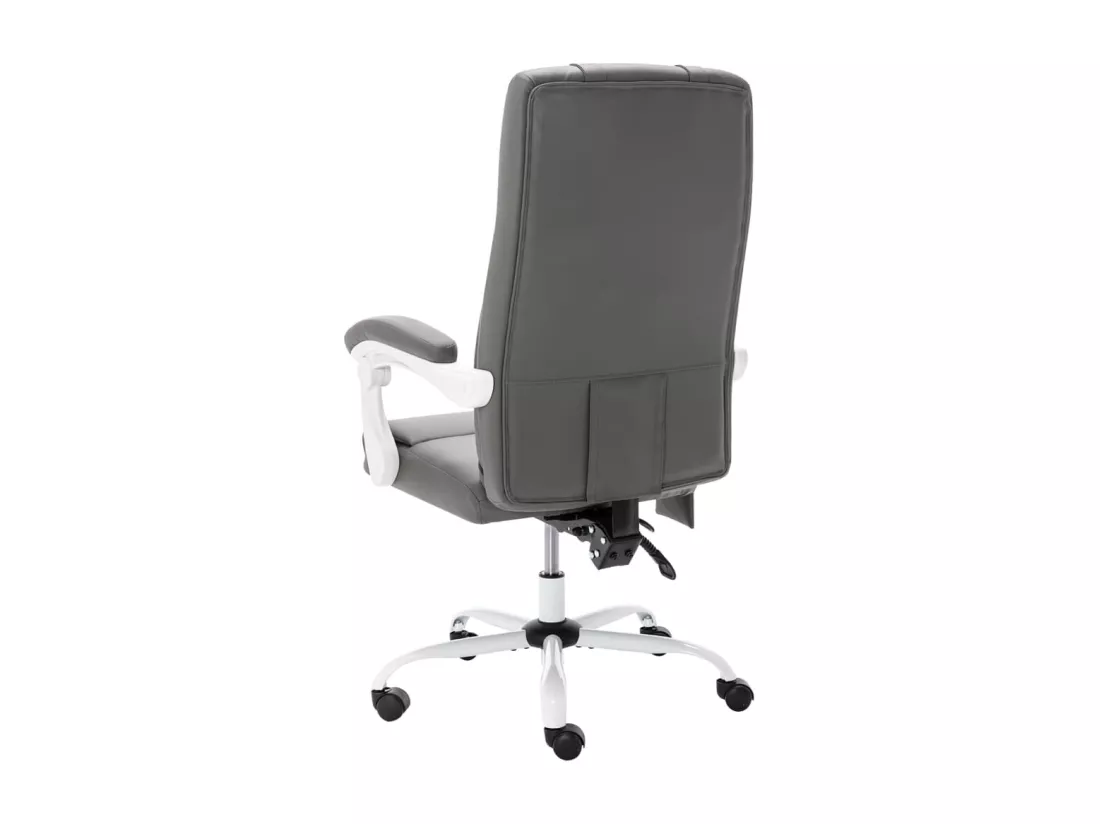 Prolenta Premium - Chaise de bureau de massage Gris Similicuir