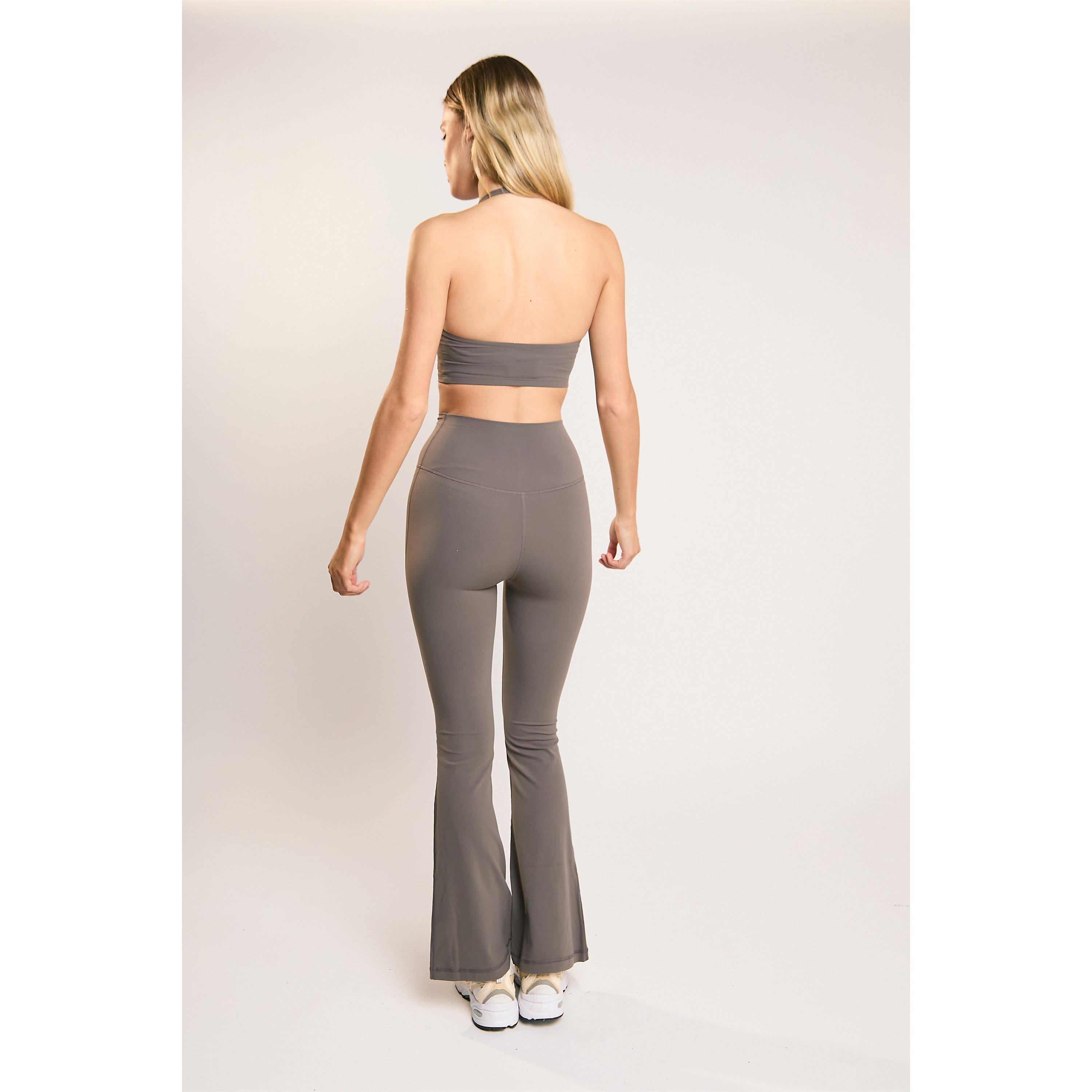 Agon Signature Khaki Flare Leggings