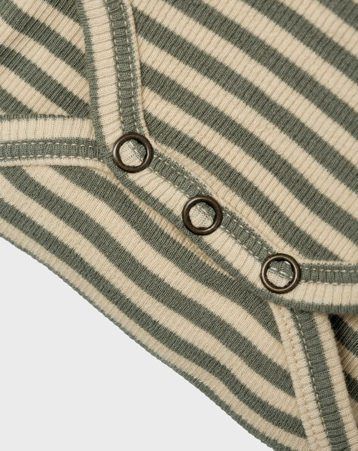 Langarmbody NBMGAGO STRIPES in fog grey