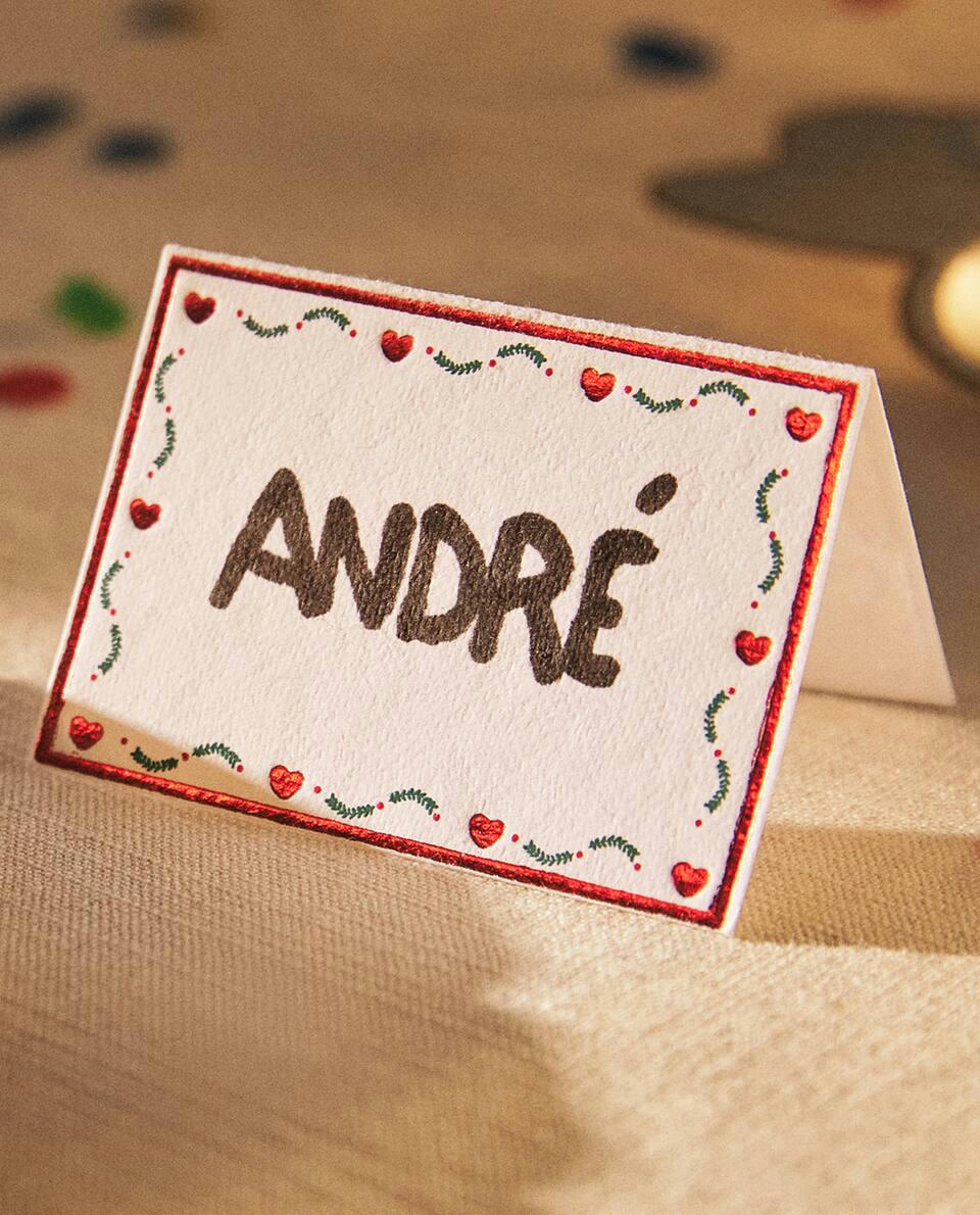 Pacote de Cartões de Lugar de Papel para o Natal Infantil (Pacote com 10)