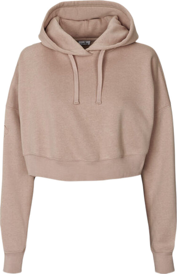 Carite Oversized Crop hættetrøje Pink