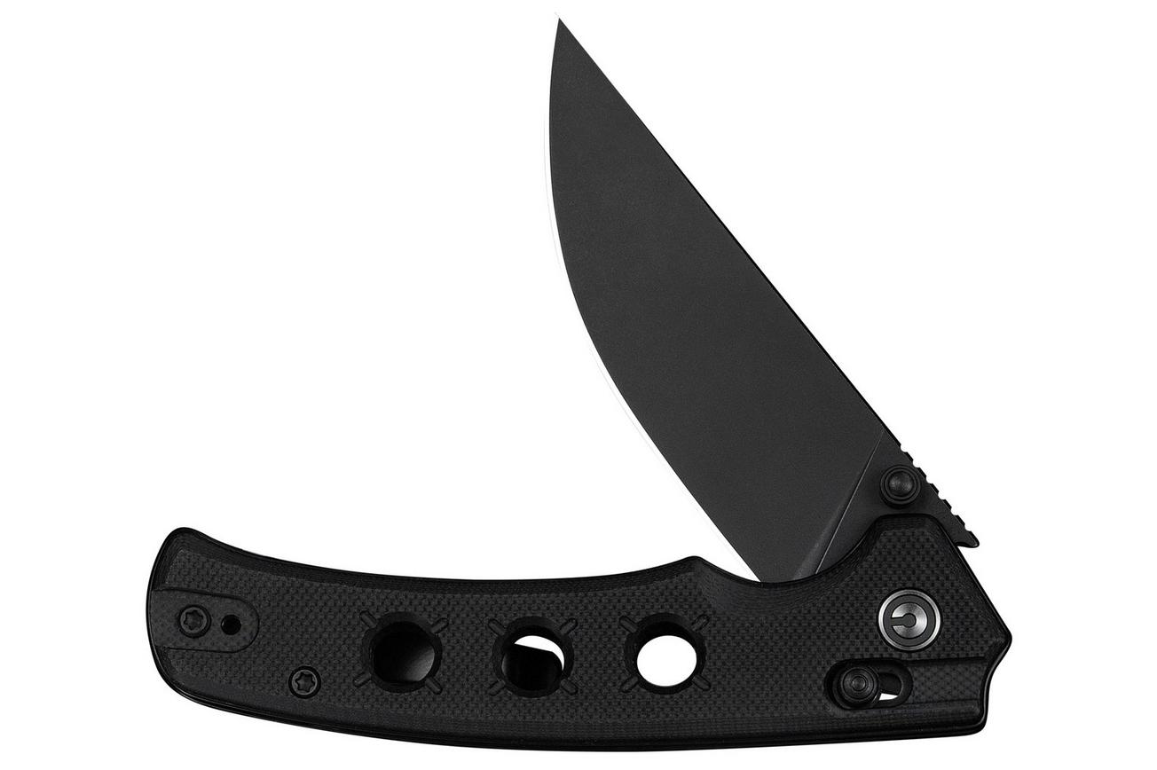 Civivi Noctis 24020C-1 Blackwashed Nitro-V, Black G10, zakmes