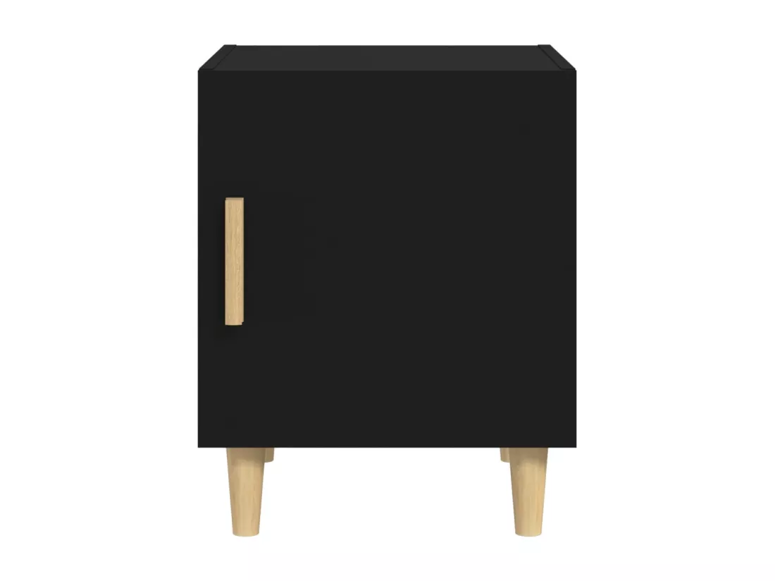 Table de chevet Noir Bois d'ingénierie