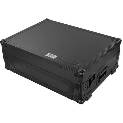 Odyssey FZGSPRIME2BL flightcase voor Denon Prime 2 met laptopplateau Black Label