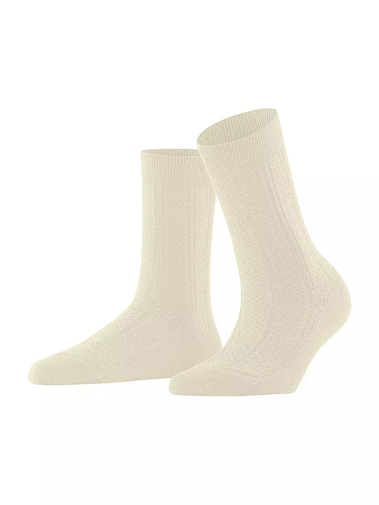 FALKE Socken NEEDLEPOINT off white creme