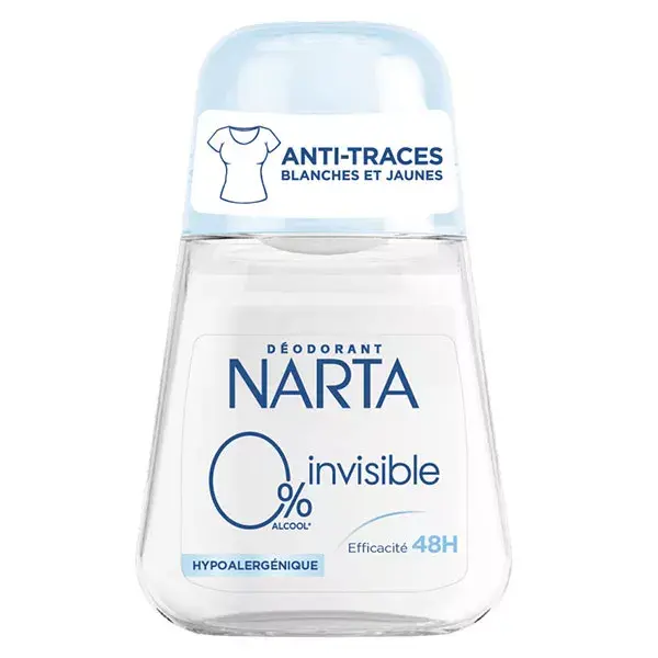 Desodorante Roll-On Narta Invisible 0% 48h 50ml