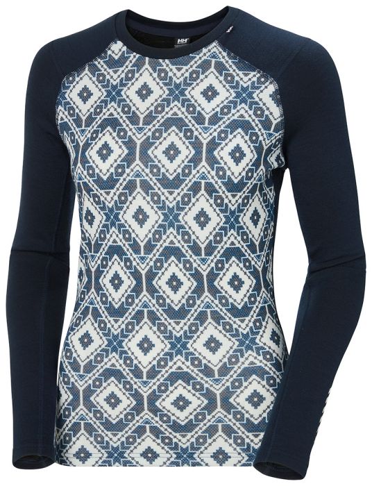 Lifa Merino Midweight Graphic Crew Women undertrøje