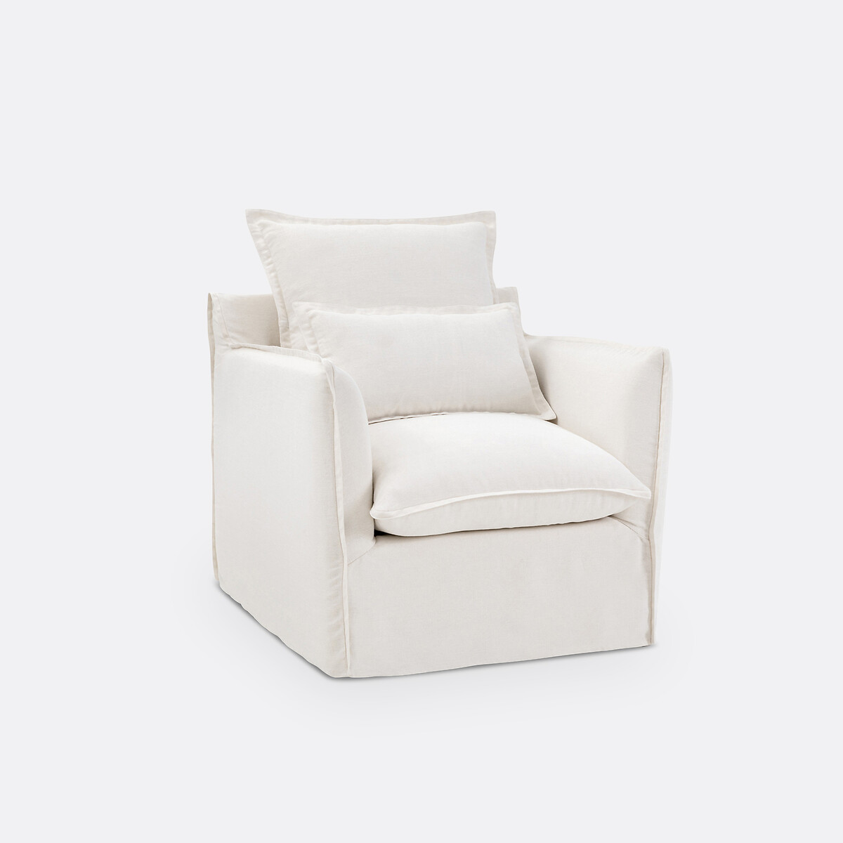LA REDOUTE INTERIEURS<br>Poltrona de linho Dik, Odna