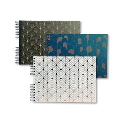 Exacompta Neo Deco - Album photo spiralé - 50 pages - 32 x 22 cm - noir