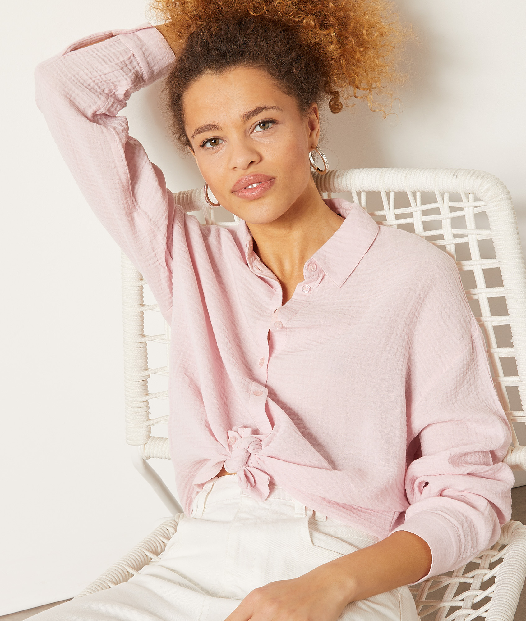 Chemise en gaze de coton