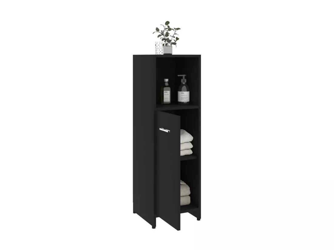 Armoire de salle de bain Noir 30x30x95