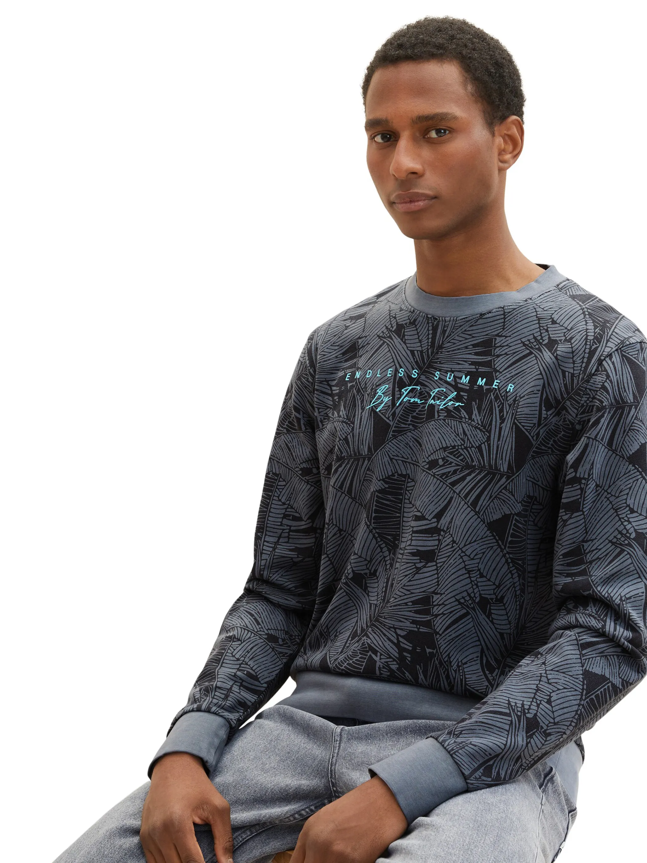 Herren Sweatshirt mit Jungle Print