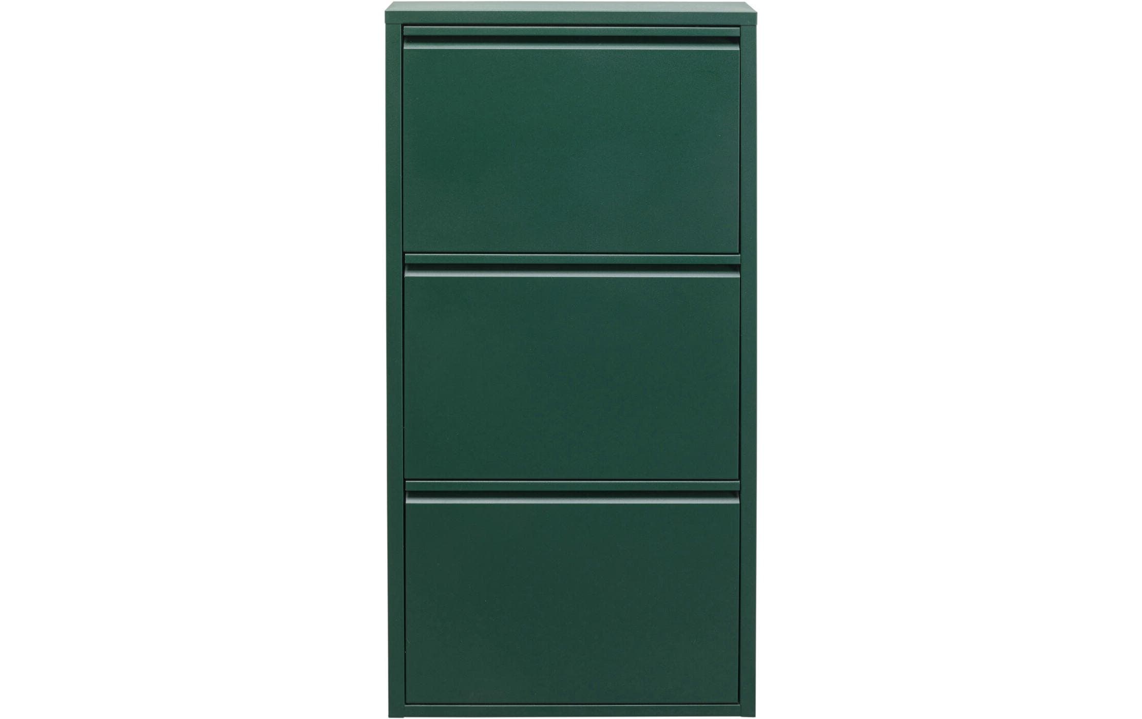 Schuhschrank Caruso 3-er, 50 x 103 cm, Grün<br>Schuhschrank