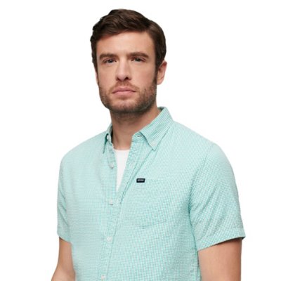 Chemise à manches courtes homme Seersucker SUPERDRY